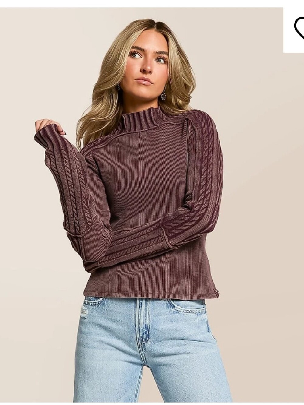 NWT Free People We The Free Breezy Swit Top In Vintage Grape-Size Medium